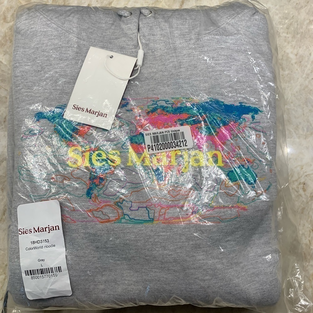 Sies Marjan Grey Amo Edition Logo Colorworld Hoodie: UNISEX - Picture 3 of 12